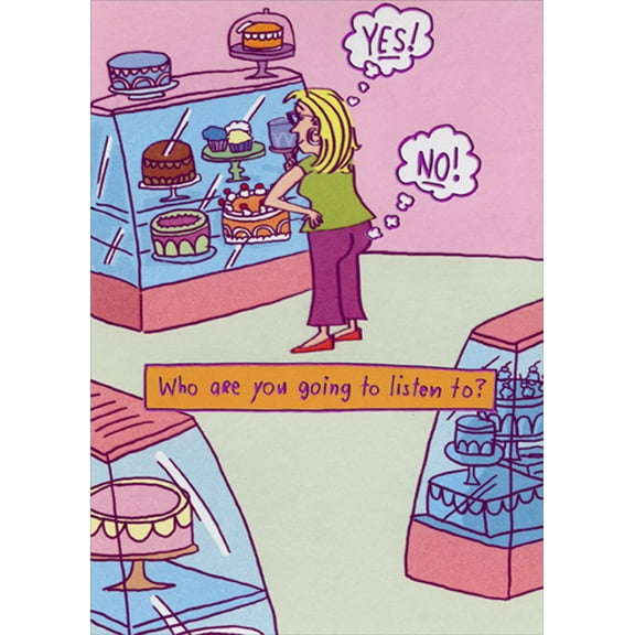 Designer Greetings Listen To Your Stupid Butt Funny / Humorous Feminine Birthday Card for Her : Woman : Women