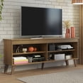 thumbnail image 2 of Madesa TV Stand Unit with 4 Shelves and Cable Management for 55, 65 Inch Media 1 Storage Gaming Media Console Living Room and Bedroom Entertainment Center Modern Wooden Television Cabinet - Rustic, 2 of 6