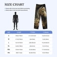thumbnail image 4 of Fotbe Palatial Gold Pattern Horse Men's Classic Pajama Pants with Elastic Waist and Drawstring Pockets，Pajama Pants Mens Lounge Pants Super Soft-3X-Large, 4 of 6