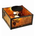 thumbnail image 5 of Meyda Tiffany 142265 Amber Mica Balsam Pine 2 Light 14" Wide Semi-Flush Square Ceiling, 5 of 7