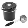 thumbnail image 3 of Coffee Bean Storage Stainless Steel Airtight Container Coffee with 30ml Spoon Date Tracking Coffee Canister for Store 1.5L Black, 3 of 7