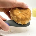 thumbnail image 3 of Tovolo Mini Scoop and Spread Tool for Kitchen Meal Prep Peri Purple and Charcoal Gray, Small Sandwich Spreader Spatula for Peanut Butter Jelly, Silicone BPA Free Dishwasher Safe Scooper Spreader, 3 of 6