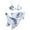 White, variant on TSADFHJI Plus Sized Women's Swimsuit Women's Tie-Dye Printed Cross-Tie Chiffon Three-Piece Sexy Split Bikini Swimsuit M White