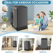 Adnoom Portable Washing Machine, 17.8lbs Dryer & Washer Combo, 10 Programs 8 Water Level Fully Automatic Washing Machine for Dorm, Apartments, Home