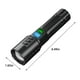 thumbnail image 3 of pstuiky Linterna LED con pantalla digital inteligente recargable por USB de alta potencia con zoom telescópico portátil para trabajo, 3 of 7