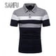 thumbnail image 3 of Sanfu®polo A Rayas De Tres Colores Playera Informal De Moda, 3 of 6