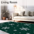 thumbnail image 2 of ODIKA 3'x5' Machine Washable Non-Slip Area Rug, Magical Starlight Seasonal Decoration High Traffic Rug, Green, 731589, 2 of 7