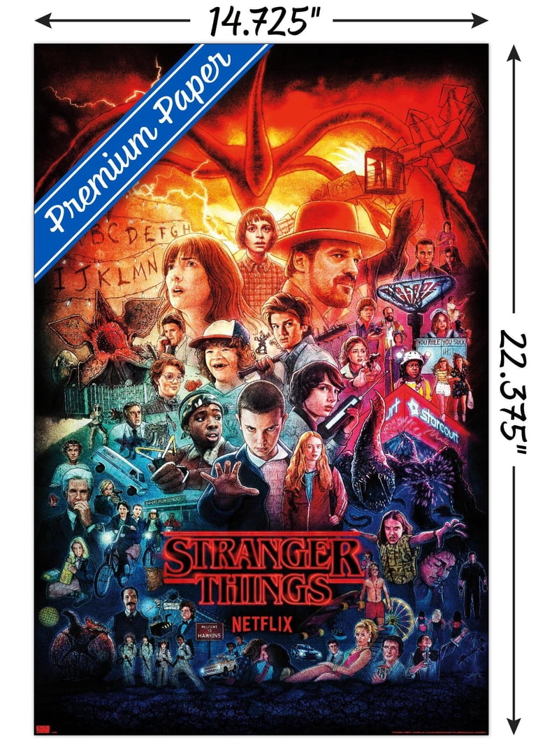 Netflix Stranger Things - Three Seasons One Sheet Wall Poster