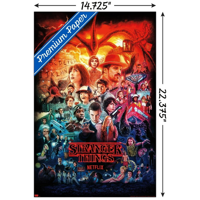 Netflix Stranger Things - Three Seasons One Sheet Wall Poster