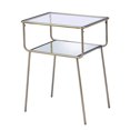 thumbnail image 1 of Acme Furniture 81032-VV Ergode End Table Antique Gold, Mirror & Clear Glass, 1 of 6