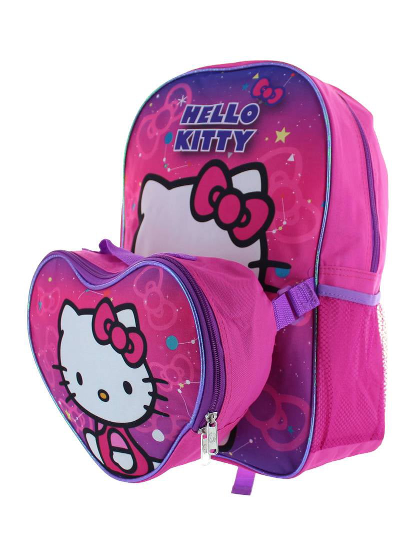 Hello Kitty Girls School Backpack 15 Sanrio Cat Pink w/ Pencil