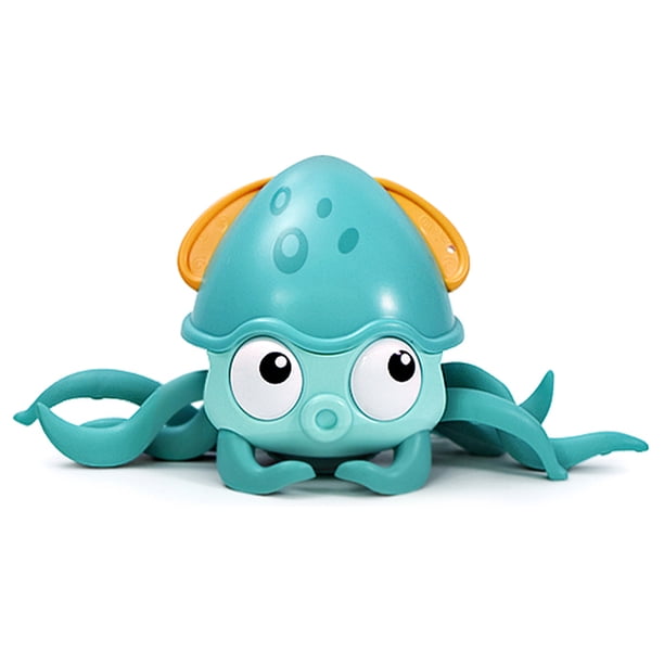 Muyoka Juguete de pulpo de inducción infrarroja con batería de 500 mAh, juguete de pulpo de detección recargable por USB, juguete para evitar obstáculos, pulpo eléctrico de alta simulación, verde Muyoka Hogar