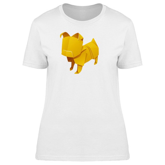 Cool Origame Dog Silhouette Tee Women's -Image by Shutterstock
