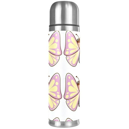 

Beautiful Butterfly Pattern Premium Insulated Water Bottle - Water Mug with Food-Grade PP Vacuum Insulated Leak-proof BPA-Free