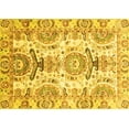 thumbnail image 1 of Ahgly Company Indoor Rectangle Abstract Yellow Modern Area Rugs, 3' x 5', 1 of 4