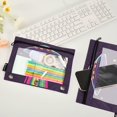 thumbnail image 2 of FORMRS 2 Pack Pencil Pouch for 3 Ring Binder with Clear Window Zipper Case, Colorful UFO, 2 of 6