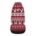 thumbnail image 3 of Jeiento Christmas Car Seat Cover Front Seats Only High Back Driver Seat Cover Protector 1 Piece Washable Car Front Seat Cushion Covers Auto Accessory Fit for SUV Van Sedan RV Interior Xmas Decor, 3 of 6