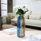 thumbnail image 3 of Vaso Jaky-Global con forma de flor navideña, 30 cm, oro azul, 3 of 6