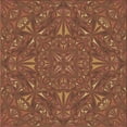 thumbnail image 1 of Ahgly Company Tapis d'Intérieur Lavable à la Machine, Carré, Transitionnel, Rouge Brique de Feu, Tapis de Zone, 6 Pieds Carré, 1 of 7