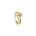 thumbnail image 5 of Anillo abierto ZHIPENG lujo ligero con incrustaciones de circonitas diseño Corea del Sur, 5 of 5