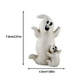 thumbnail image 3 of Halloween Ghost Pumpkin Witch Figurine Tabletop Decoration Spooky Home Decor Ornament Haunted House Bar Party Indoor Display Shelf Desk Halloween Festival Seasonal Accent Horror Style Room Decor Prop, 3 of 5