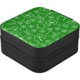thumbnail image 7 of GZHJMY St. Patrick's Day Hats Clover Mini Jewelry Box, Portable Leather Travel Small Jewelry Organizer Case for Earring, Necklace, Rings, Bracelets, 7 of 7