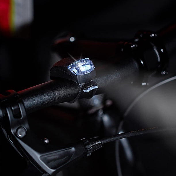 Luz delantera de bicicleta de silicona 3 modos de luz 2 uds accesorios de bicicleta de larga duración