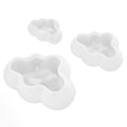 thumbnail image 3 of Juego de moldes con forma de nubes, 3 piezas de silicona con forma de nubes, molde de nubes DIY, moldes de silicona para nubes, instalación sin esfuerzo, 3 of 9