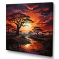 thumbnail image 2 of Designart "Dusk Beneath Baobab" Landscapes Canvas Art Print, 2 of 5