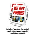 thumbnail image 2 of We Buy Phones (24" X 36") 4mm Corrugated Plastic Panel, Graphics Applied To 1 Side (Pk of 2), 2 of 4