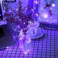 thumbnail image 4 of 33 Feet 100 Led Fairy Lights Battery Operated with Remote Control Timer Waterproof Copper Wire Twinkle String Lights for Bedroom Indoor Outdoor Wedding Dorm Decor, Purple 4Pack, 4 of 8