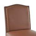 thumbnail image 6 of Christopher Knight Home Transitional 30.75" PU Upholstered Bar Stools with Solid Wood Frame, Brown, Set of 2, 6 of 12