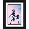 thumbnail image 1 of Lee, Judson 17x24 Black Ornate Wood Framed with Double Matting Museum Art Print Titled - Millennial Pink Palms, 1 of 4