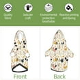 thumbnail image 6 of Fotbe Cartoon Chickens Print Small Dog Sweater Hoodies Pet Grey Hooded Soft Fleece Sweatshirts with Pocket Fall Winter Puppy Cat Sweaters Warm Clothes-X-Small, 6 of 7