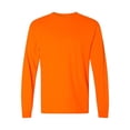 thumbnail image 2 of Gildan - DryBlend 50/50 Long Sleeve T-Shirt - 8400 - Safety Orange - Size: S, 2 of 3