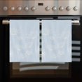 thumbnail image 2 of Blue Dandelion Kitchen Towels Set of 2, Water Absorbent Dish Towel, Spring Modern Minimalist Country Flower Decorative Hand Towels - Quick Drying Cloth for Cooking Baking, 18x28 Inch, 2 of 8