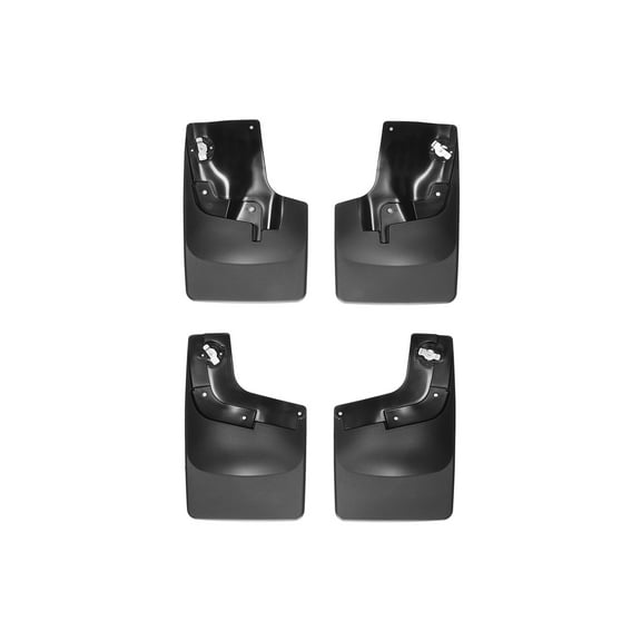 WeatherTech Custom No Drill Splash Guard MudFlaps compatible with Colorado, Canyon, Front & Rear Set - Black
