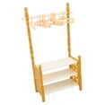 thumbnail image 1 of 1:12 1:6 Mini Coat Rack Shoe Bench Scenery Supplies Micro Landscape with 10 Coat, 1 of 7