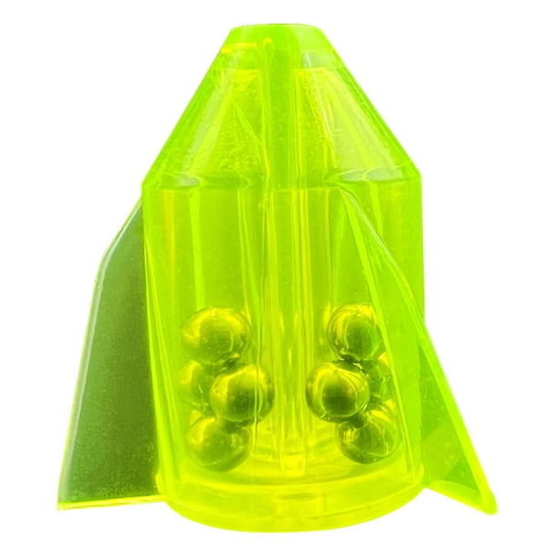 Sonajero de pesca en línea con cuentas anilladas (amarillo, estilo B)