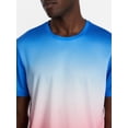 thumbnail image 4 of Athletic Works Men's and Big Men's America 250 Ombre Mesh Tee, Sizes XS-4XLT, 4 of 5