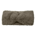 thumbnail image 3 of Women's Faux Fur Headband with Knot Design, Winter Warm Ear Warmer Headband, Soft Stretchable Head Wrap, Wide Knit Headband, Cold Weather Hair Accessory, Fashion Winter Headband - Grey, 3 of 9