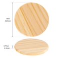 thumbnail image 2 of Posavasos de madera LepoHome, 12 unidades, 10 cm, redondos, sin acabado, 2 of 6