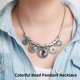 thumbnail image 5 of Guardurnaity mujeres Color gargantilla collar étnico Collares cuenta colgante Bohemia declaración collar Ropa, zapatos y accesorios Miscelánea, 5 of 6