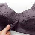 thumbnail image 5 of Ohufall Plus Size Bras for Women Soild Wire Free Underwear Front Closing Bra Comfort Everyday Underwear Bras，36BC-50B/C, 5 of 8