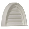 thumbnail image 2 of 24"W x 12"H x 1 1/8"P, Half Round Gable Vent Louver, Non-Functional, 2 of 5