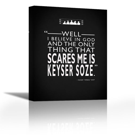 The Usual Suspects - Scares - Contemporary Fine Art Giclee on Canvas Gallery Wrap - wall décor - Art painting - 20 x 27 Inch - Ready to Hang