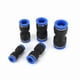 thumbnail image 5 of 2pcs PU Conectores neumáticos de plástico de la serie Elemento de conector rápido de aire azul Un toque Pulsar partes rectas, 5 of 6