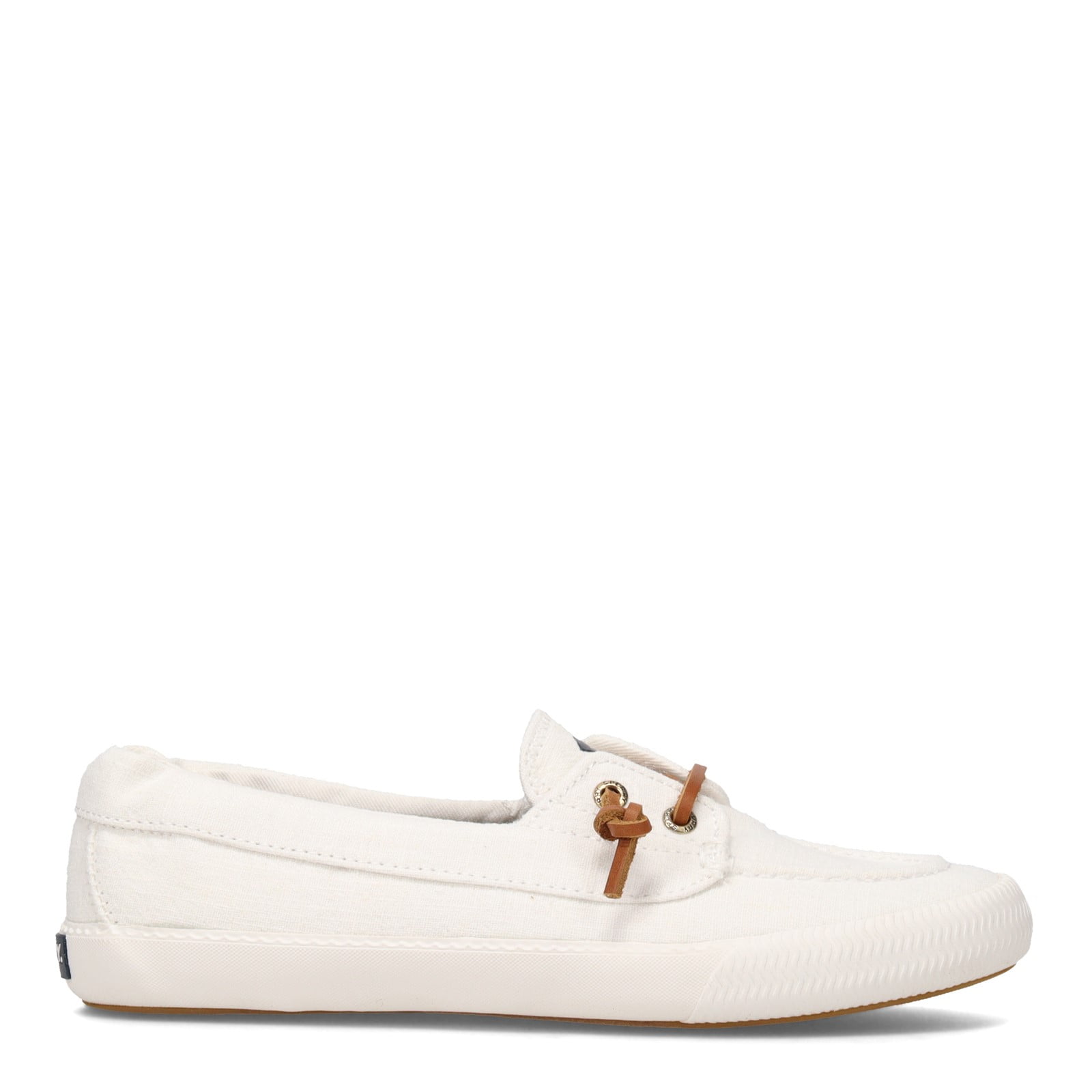 Sperry Women s Lounge Away 2 White Linen Boat Shoe Minimalist Slip On Sneaker Size 9 M Walmart