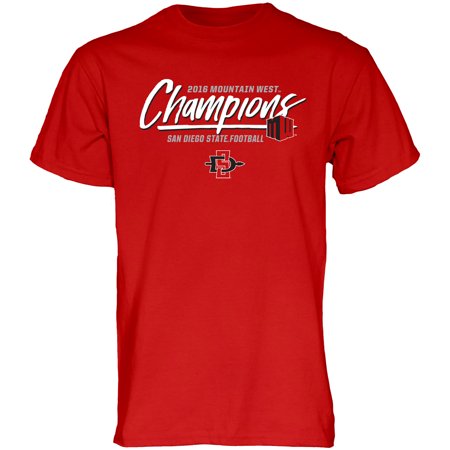 San Diego State Aztecs Blue 84 2016 MWC Football Champions Locker Room T-Shirt -