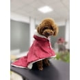thumbnail image 2 of Pet Outfit Dog Christmas Costumes Hooded Poncho Cape Cloak Jacket Coat Snowsuit Winter Outfit Red Medium Size, 2 of 5